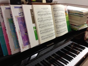 ピアノの楽譜たち